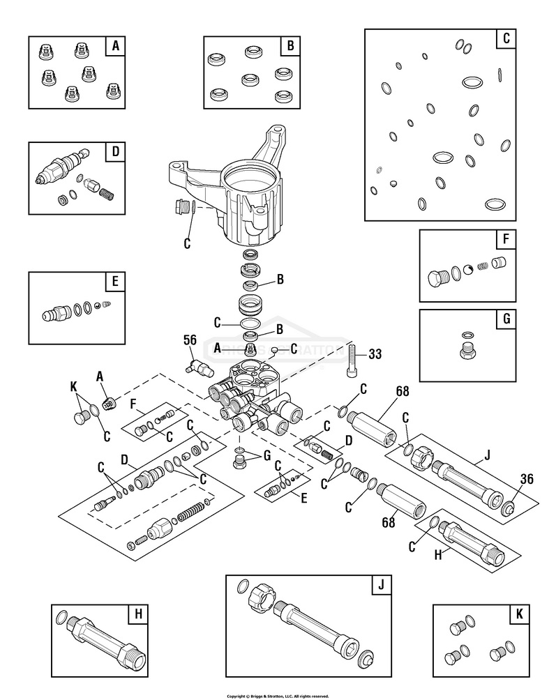 707773 Pump repair parts tech support